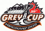 Grey Cup 2011 Primary Logo decal sticker