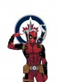 Winnipeg Jets Deadpool Logo decal sticker