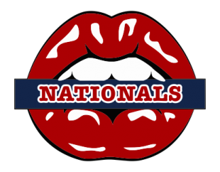 Washington Nationals Lips Logo decal sticker