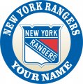 New York Rangers Customized Logo Sticker Heat Transfer