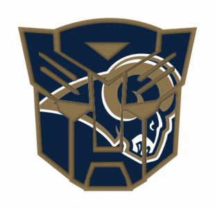 Autobots Los Angeles Rams logo decal sticker