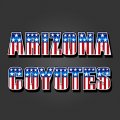 Arizona Coyotes American Captain Logo Sticker Heat Transfer