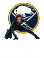 Buffalo Sabres Black Widow Logo decal sticker
