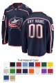 Columbus Blue Jackets Custom Letter and Number Kits for Home Jersey Material Twill