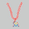 Miami Marlins Necklace logo Sticker Heat Transfer