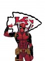 Kansas City Chiefs Deadpool Logo decal sticker