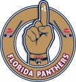 Number One Hand Florida Panthers logo Sticker Heat Transfer