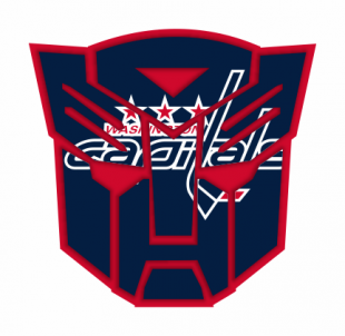 Autobots Washington Capitals logo decal sticker
