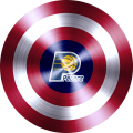 Captain American Shield With Indiana Pacers Logo Sticker Heat Transfer