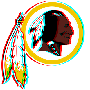 Phantom Washington Redskins logo decal sticker