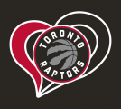 Toronto Raptors Heart Logo decal sticker