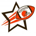 Cleveland Browns Football Goal Star logo Sticker Heat Transfer