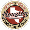 Houston Astros 2006 Anniversary Logo Sticker Heat Transfer